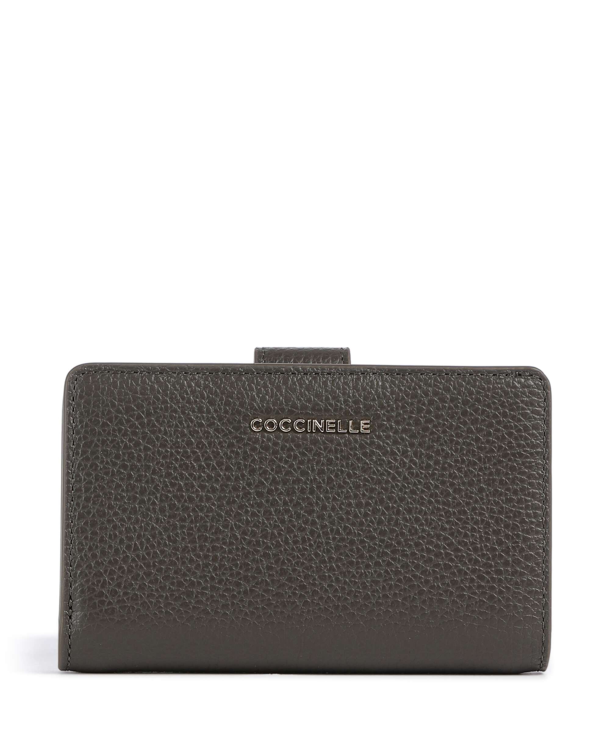 Coccinelle Metallic Soft Wallet fango