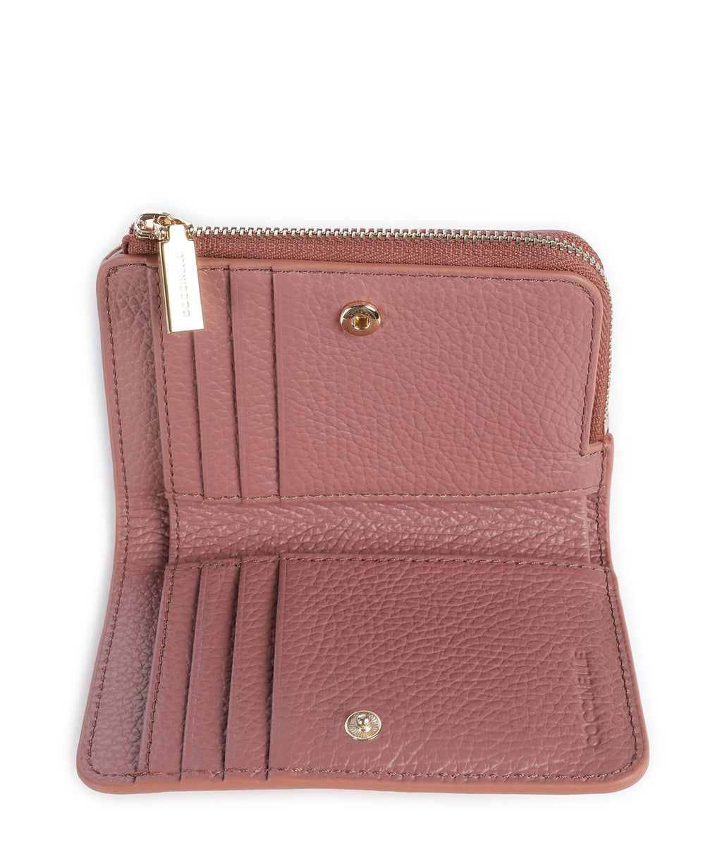 Coccinelle Metallic Soft Wallet winter rose