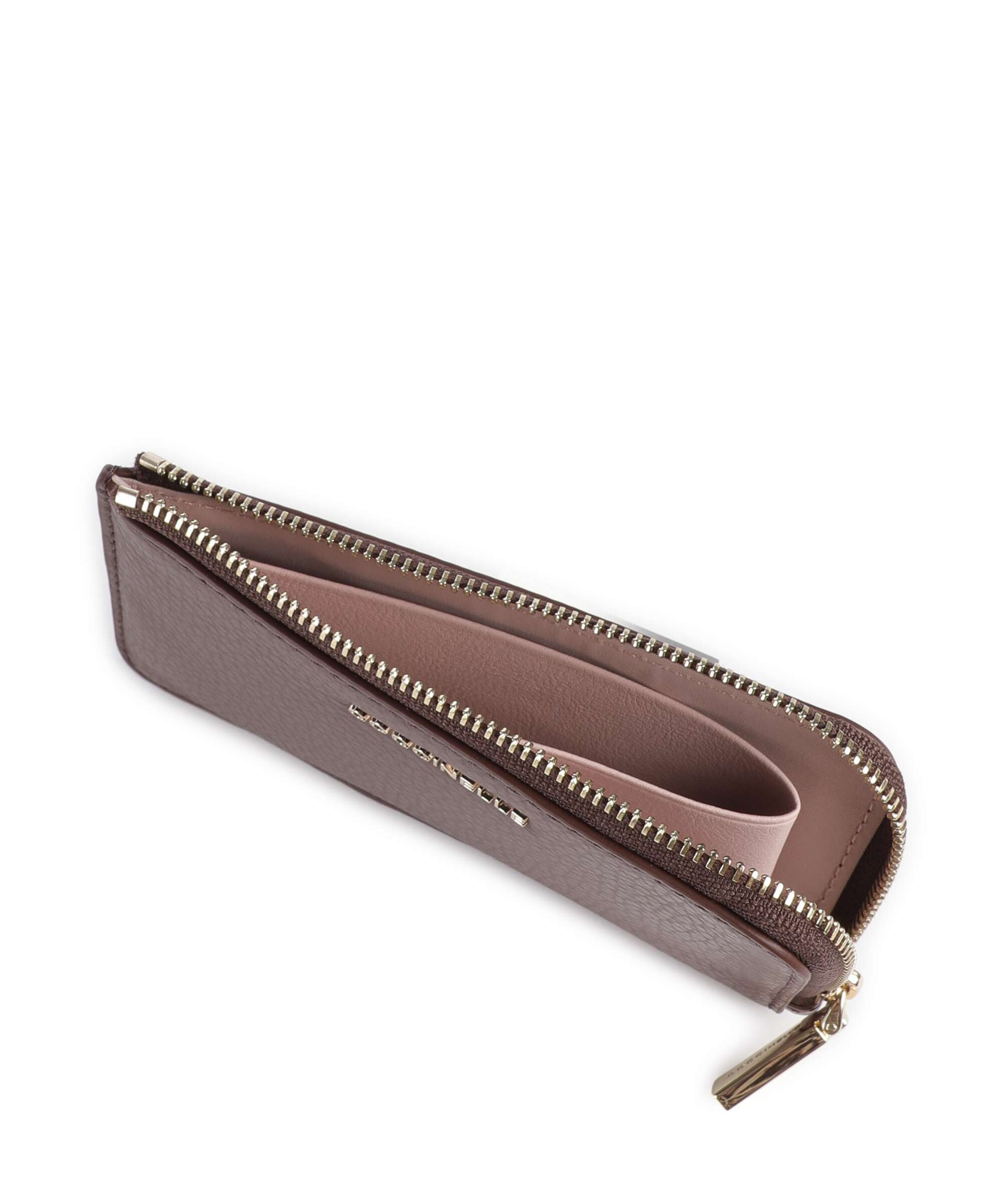 Coccinelle Metallic Soft Credit card holder berry