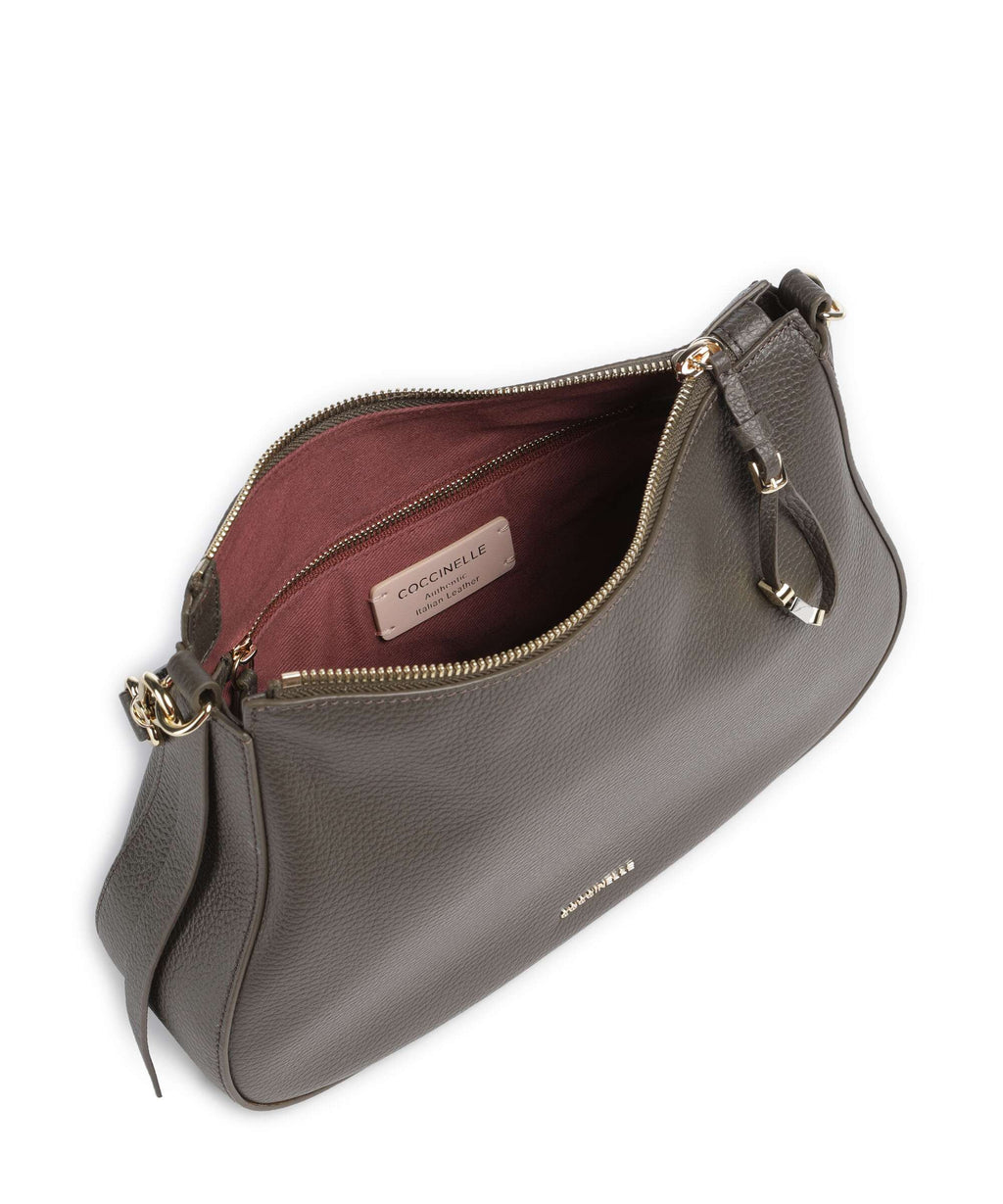 Coccinelle Nory Hobo bag fango
