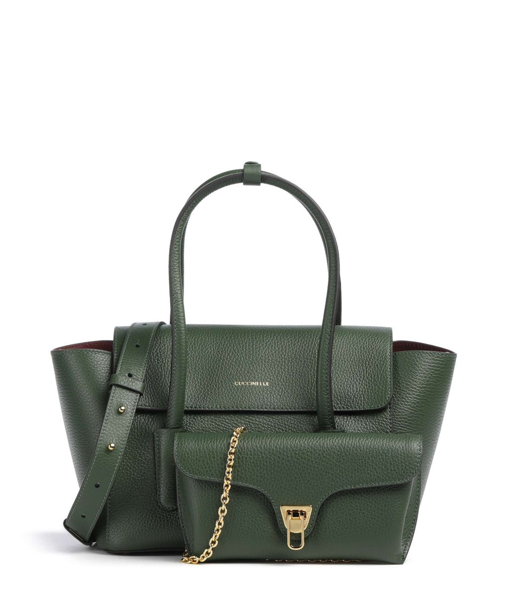 Coccinelle Beat Double Handbag garden green