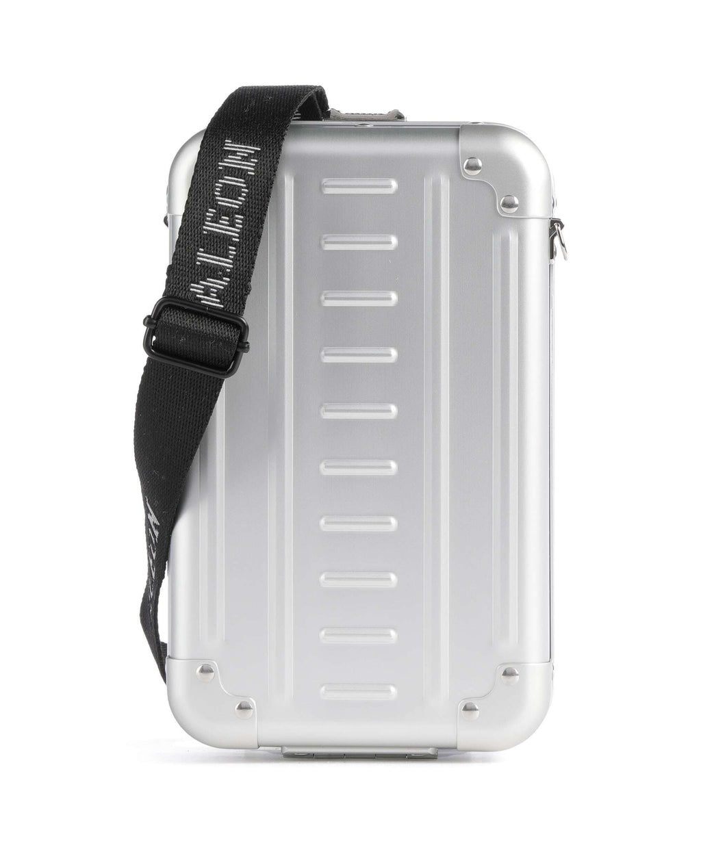 Aleon Classic Vertical Vanity Crossbody bag platinum