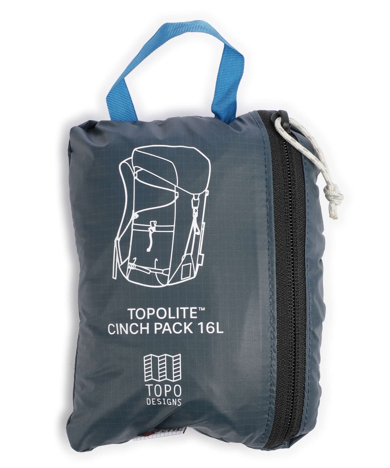 Topo Designs TopoLite 16L Hiking backpack pond blue