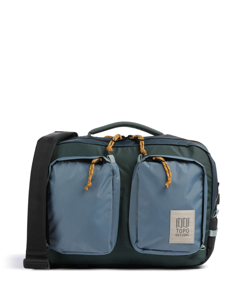 Topo Designs Global Briefcase stone blue/forest