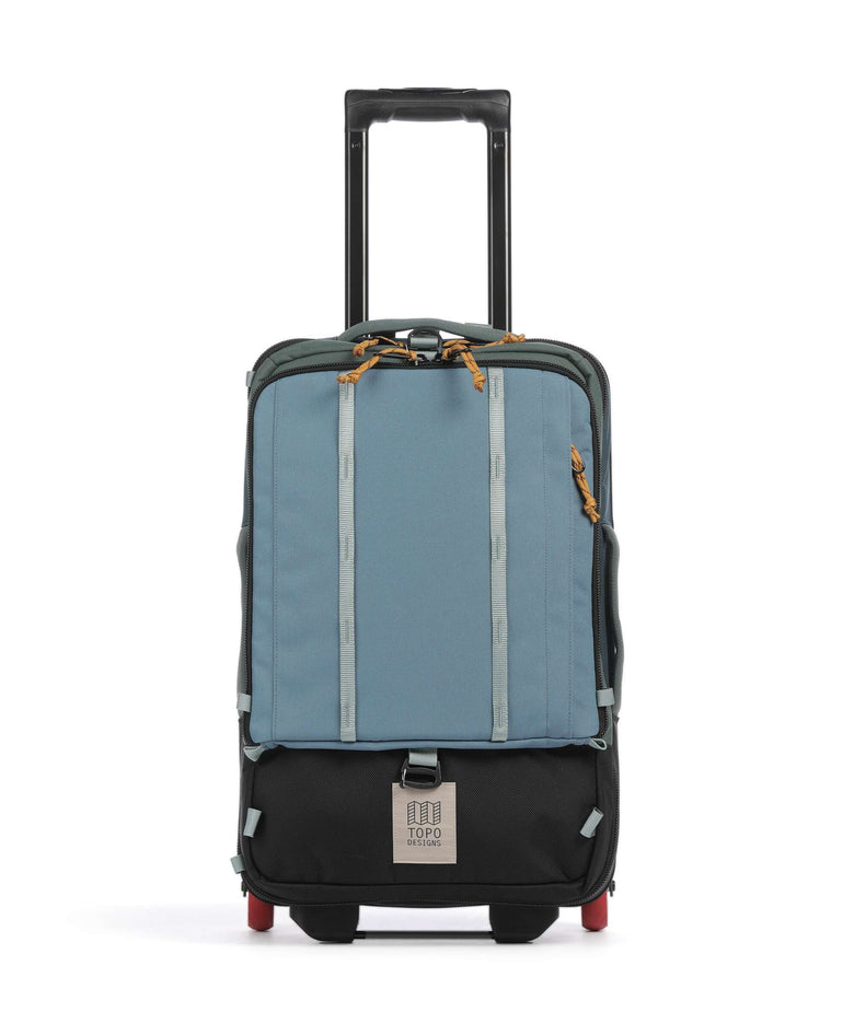 Topo Designs Global Backpack with wheels stone blue/forest