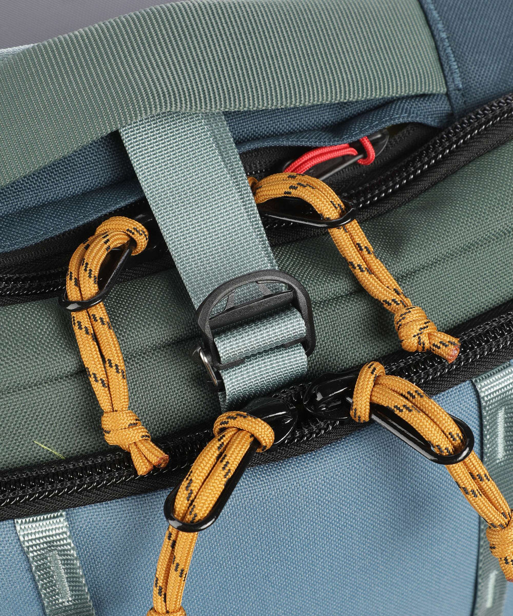 Topo Designs Global Backpack with wheels stone blue/forest