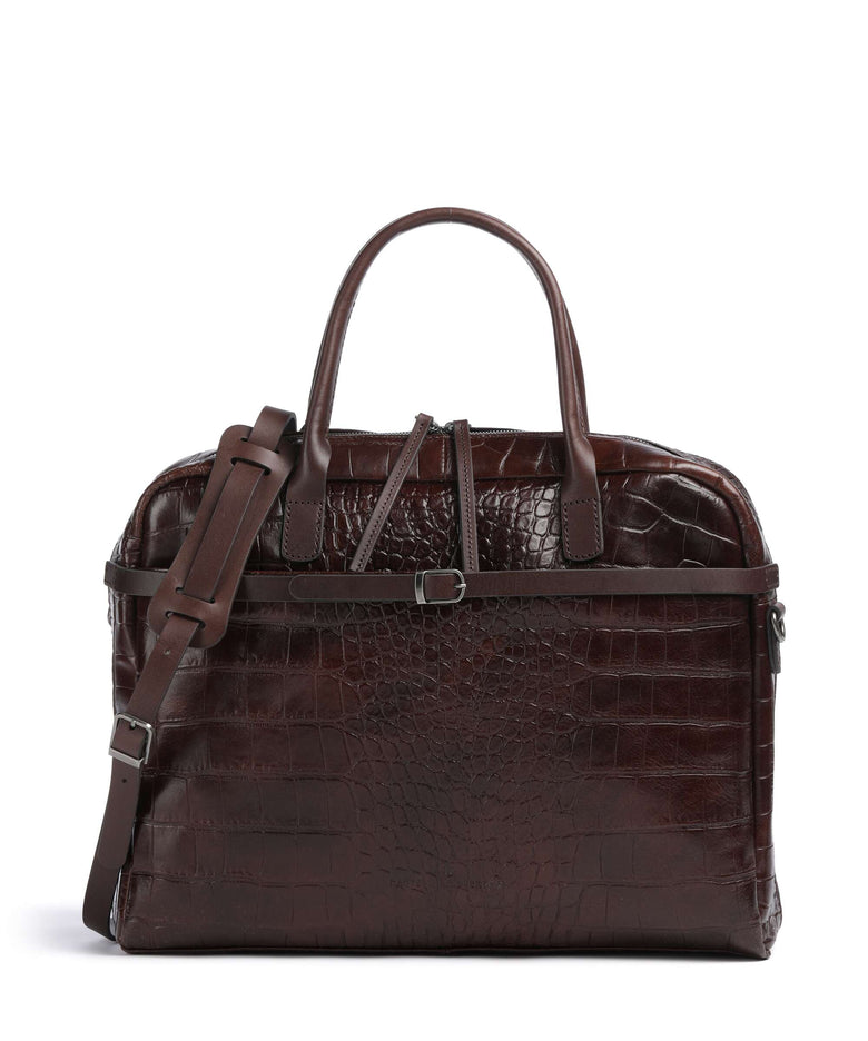 Castelijn & Beerens Croco Lisa Briefcase mocca