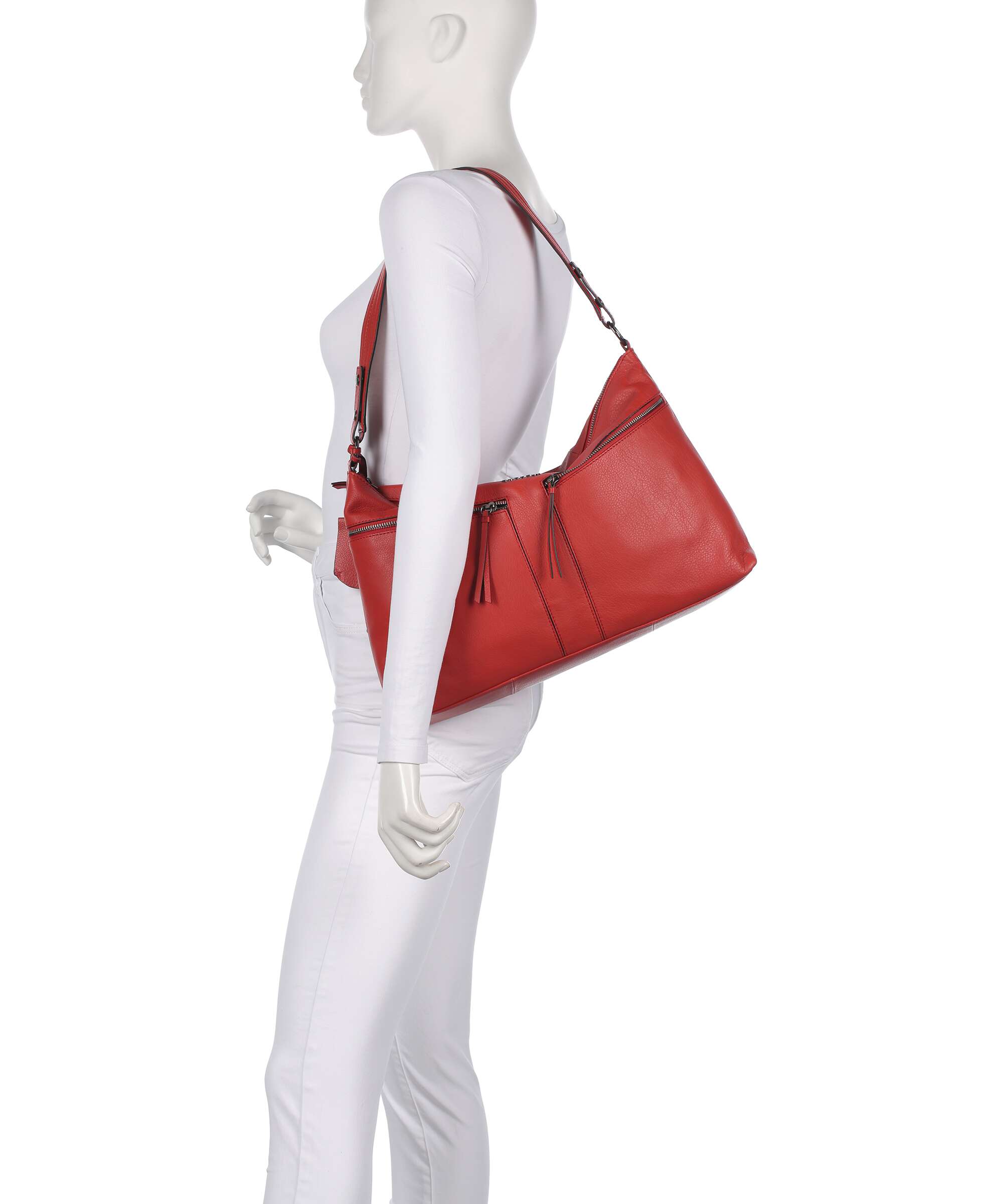 Burkely Rock Ruby Hobo bag really red