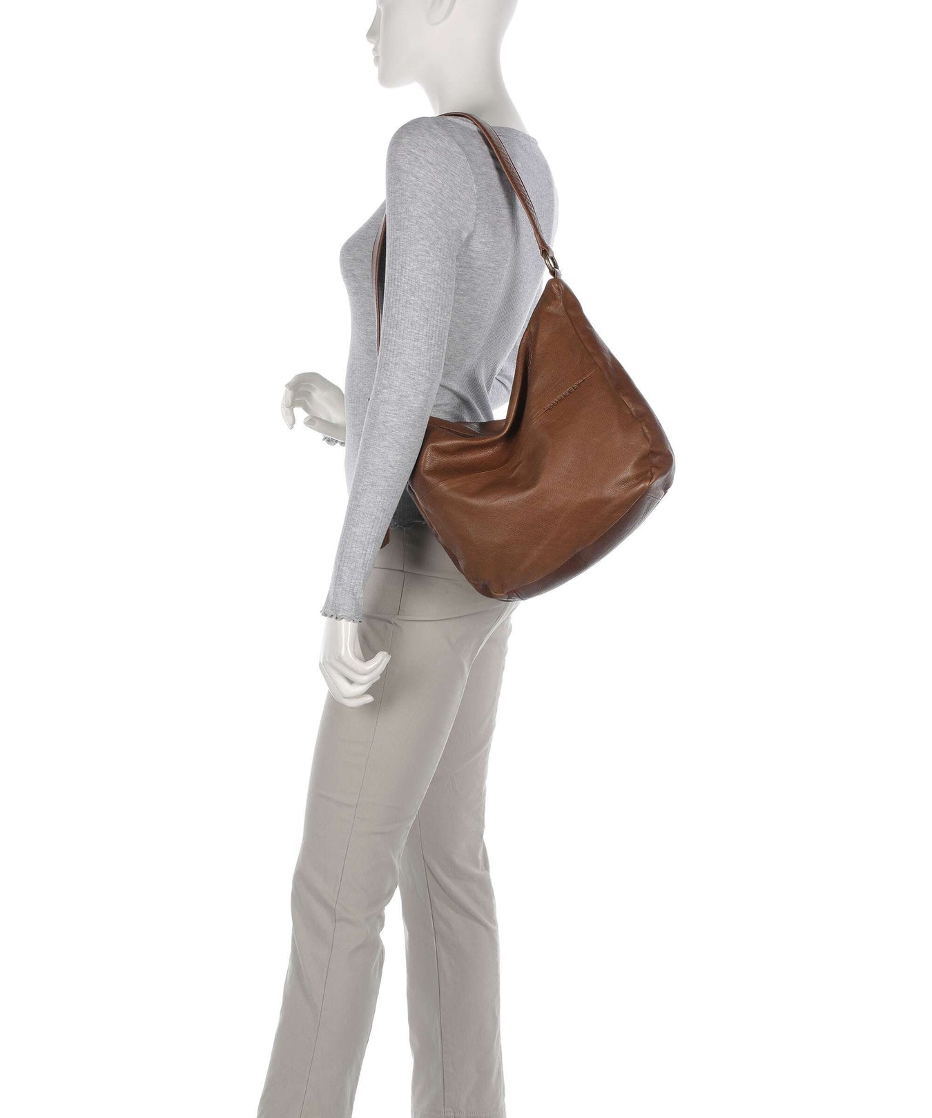 Burkely Natural Norah Hobo bag coco/cognac