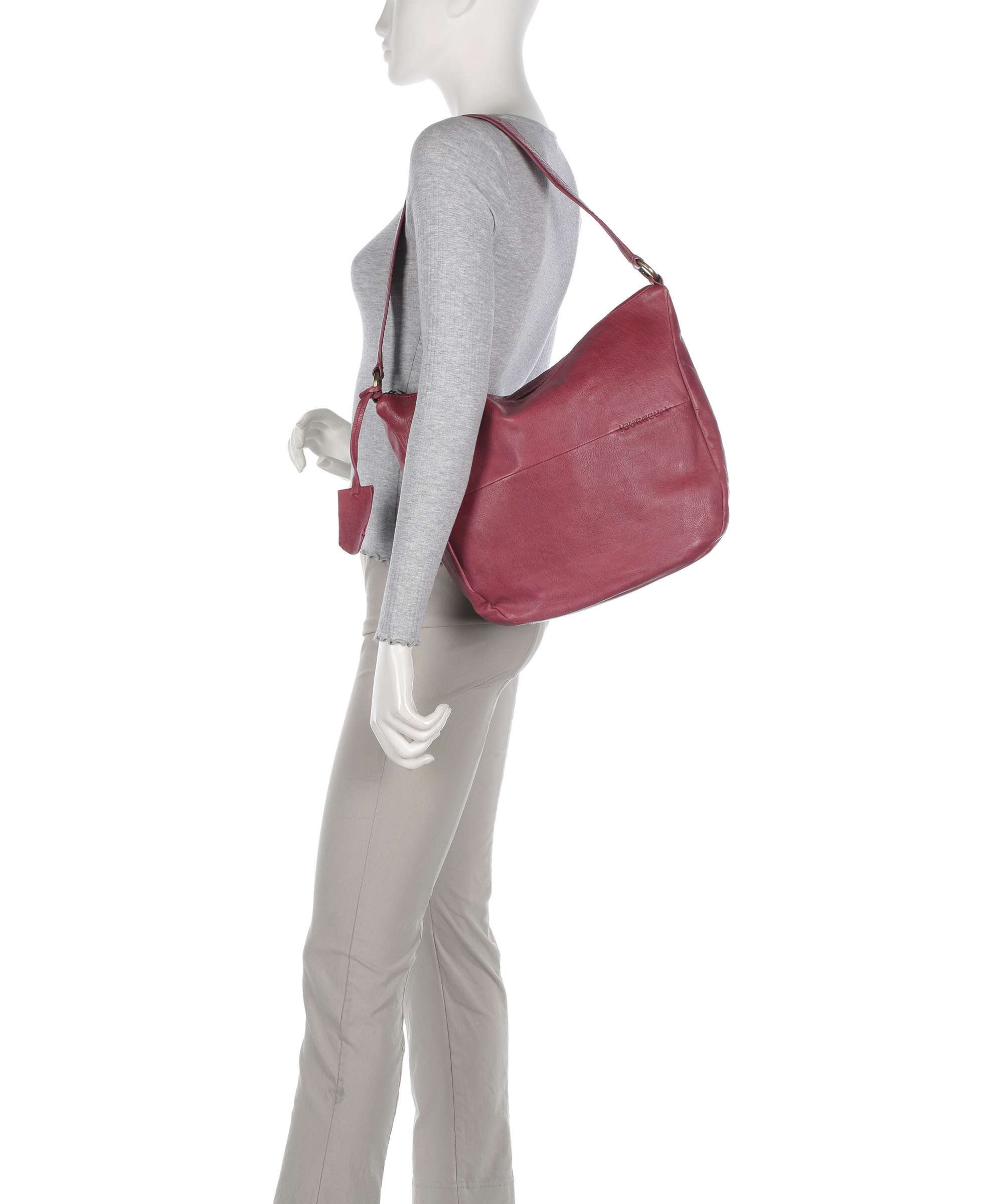 Burkely Natural Norah Hobo bag poppy pink