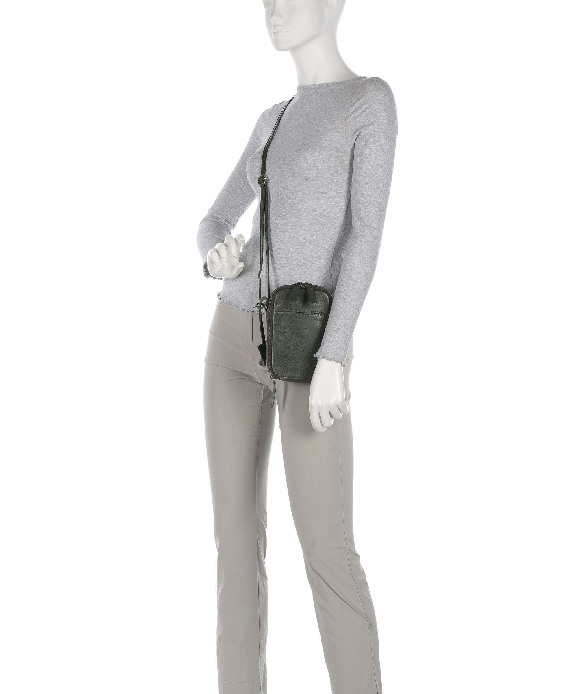 Burkely Natural Norah Phone bag grass green