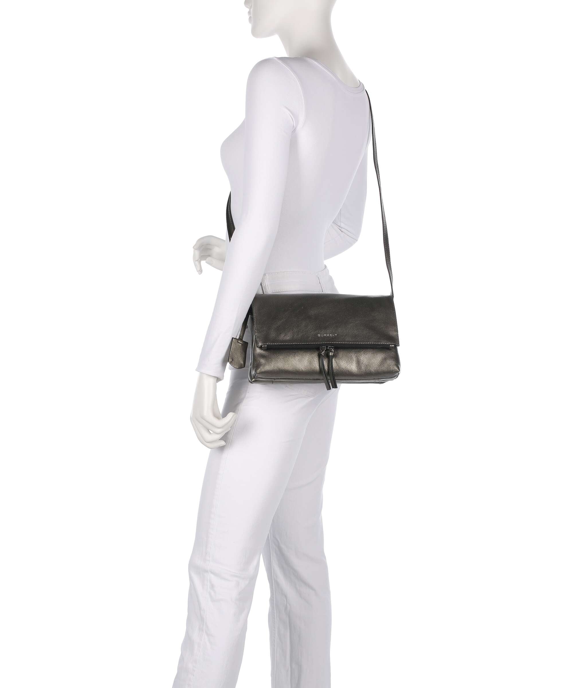 Burkely Creased Crystal Crossbody bag gunmetal