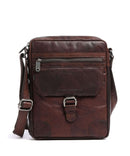 Spikes & Sparrow Bronco Crossbody tas dark brown