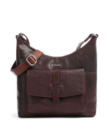 Spikes & Sparrow Bronco Hobo tas dark brown