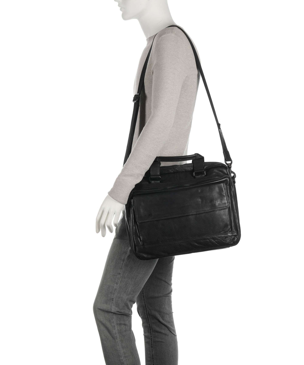 Spikes & Sparrow Apache Briefcase schwarz