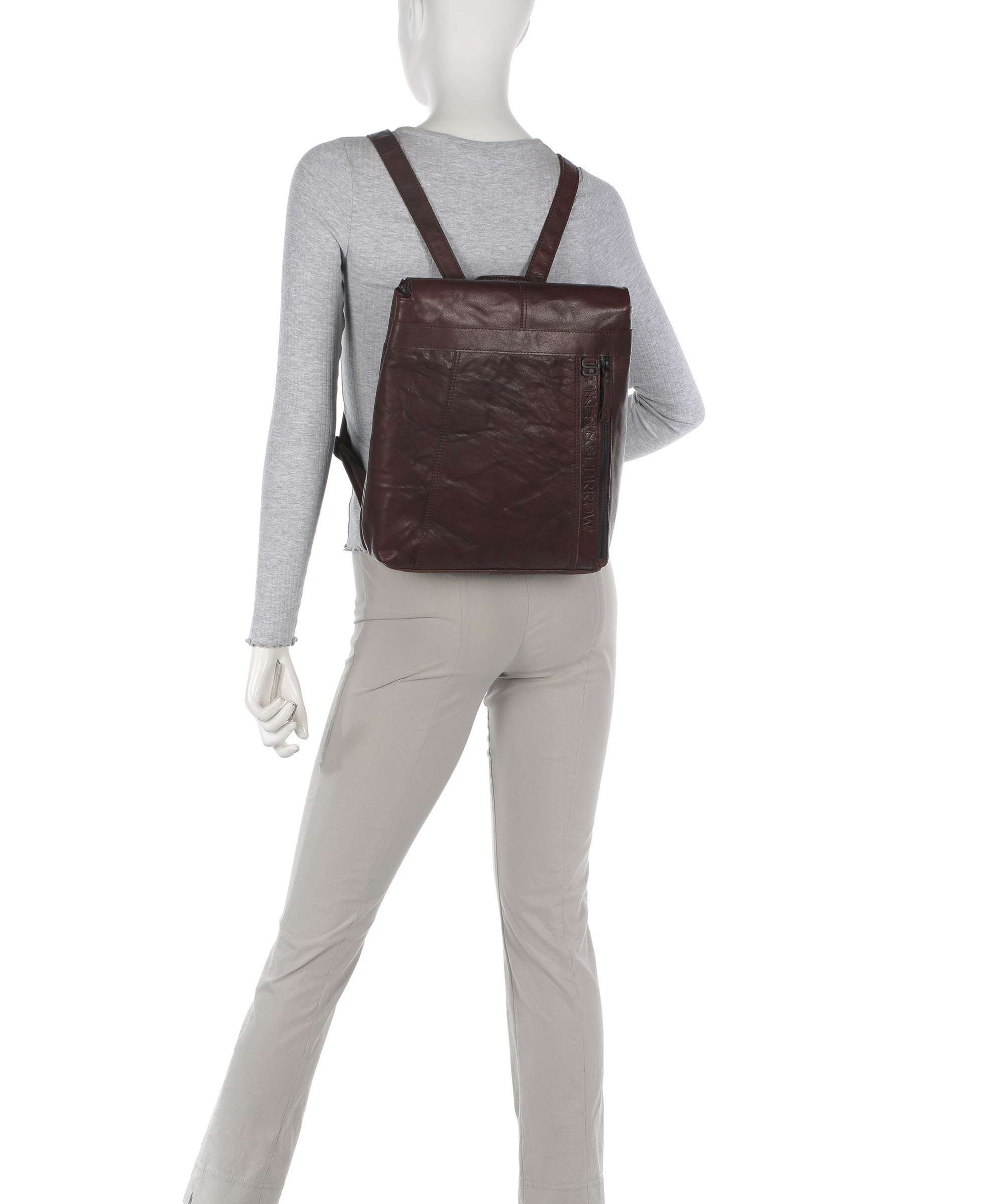 Spikes & Sparrow Bronco Darla Backpack dark brown
