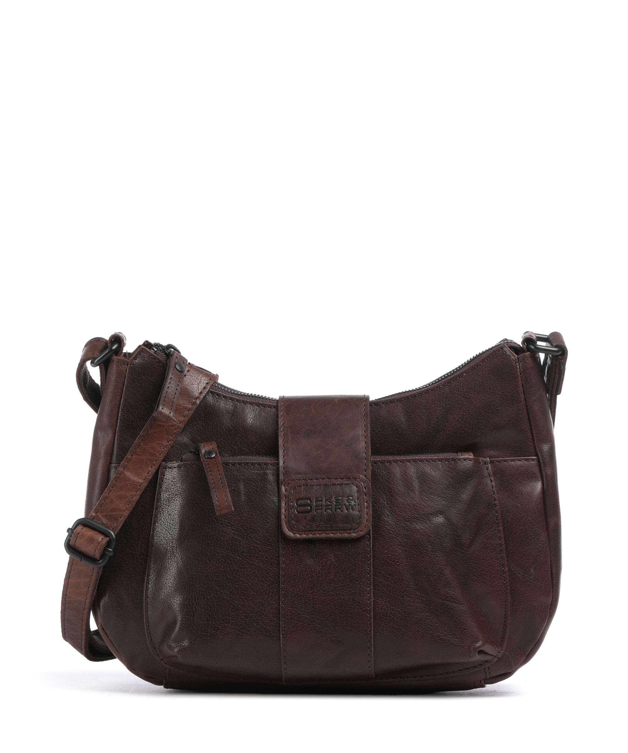 Spikes & Sparrow Bronco Carlia Crossbody bag dunkelbraun