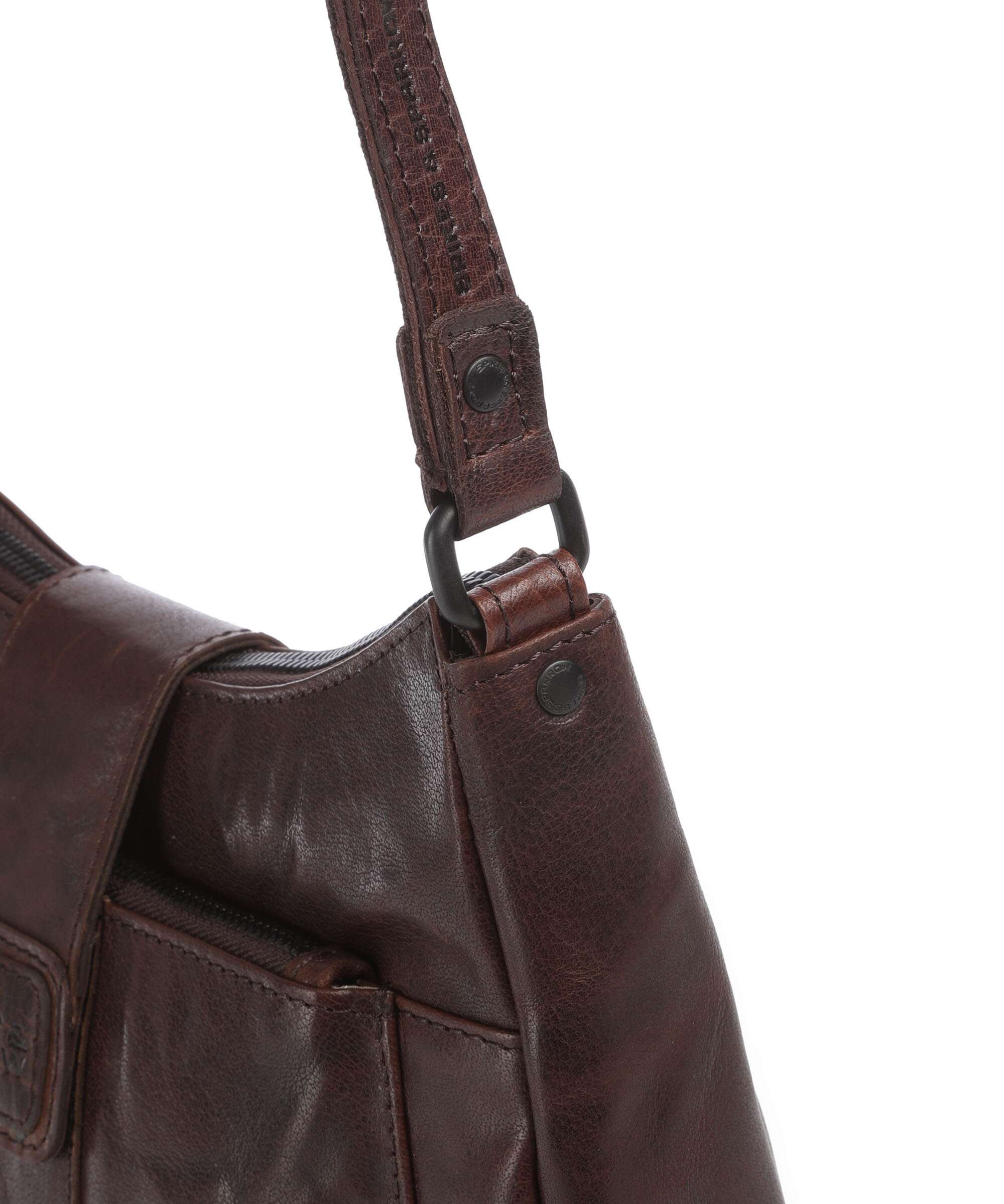 Spikes & Sparrow Bronco Carlia Crossbody bag dunkelbraun