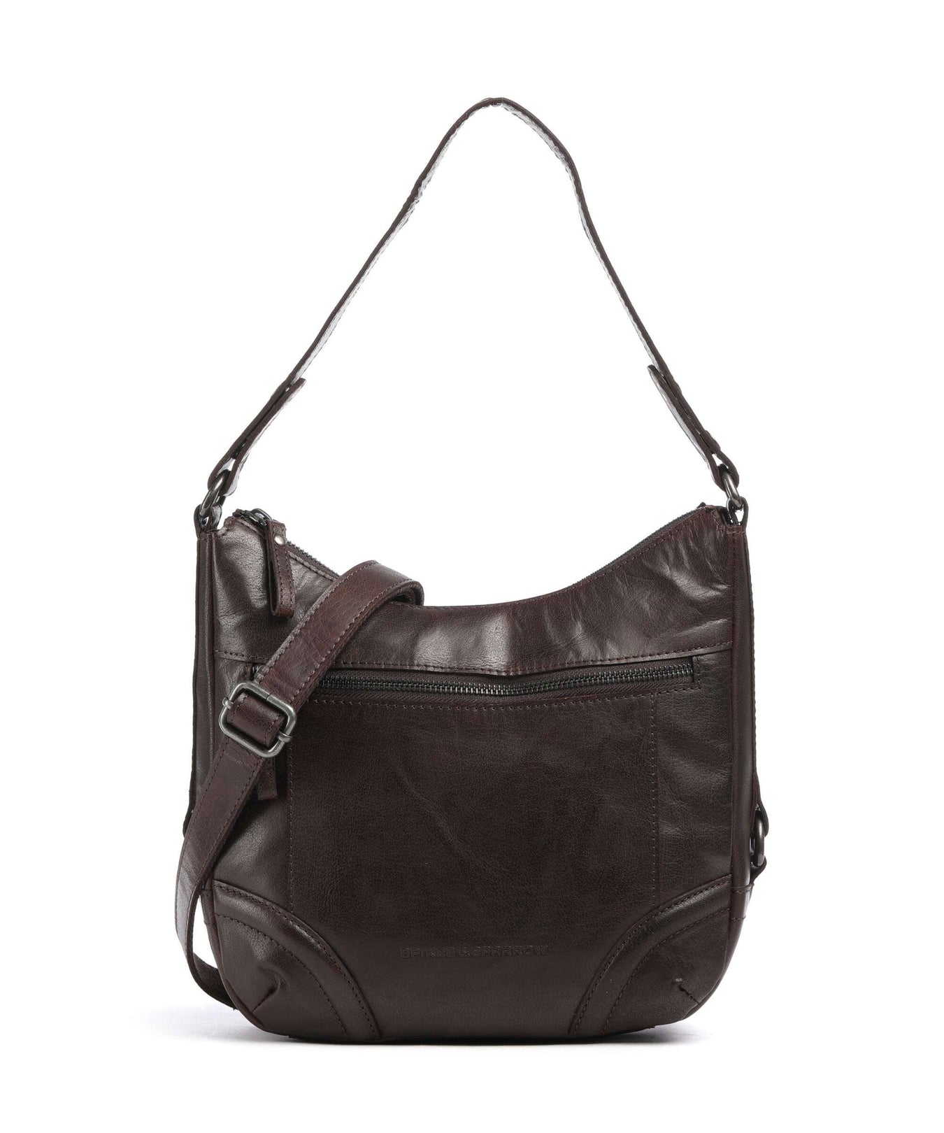 Spikes & Sparrow Bronco Candee Hobo bag dunkelbraun