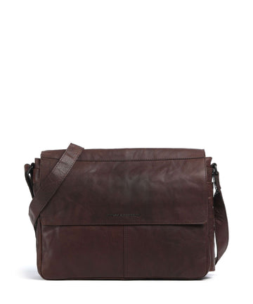 Spikes & Sparrow Bronco Ronn Koerierstas dark brown