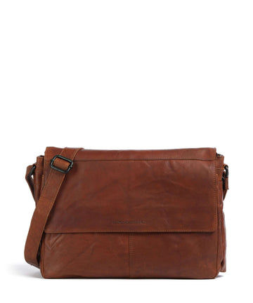 Spikes & Sparrow Bronco Ronn Koerierstas brandy