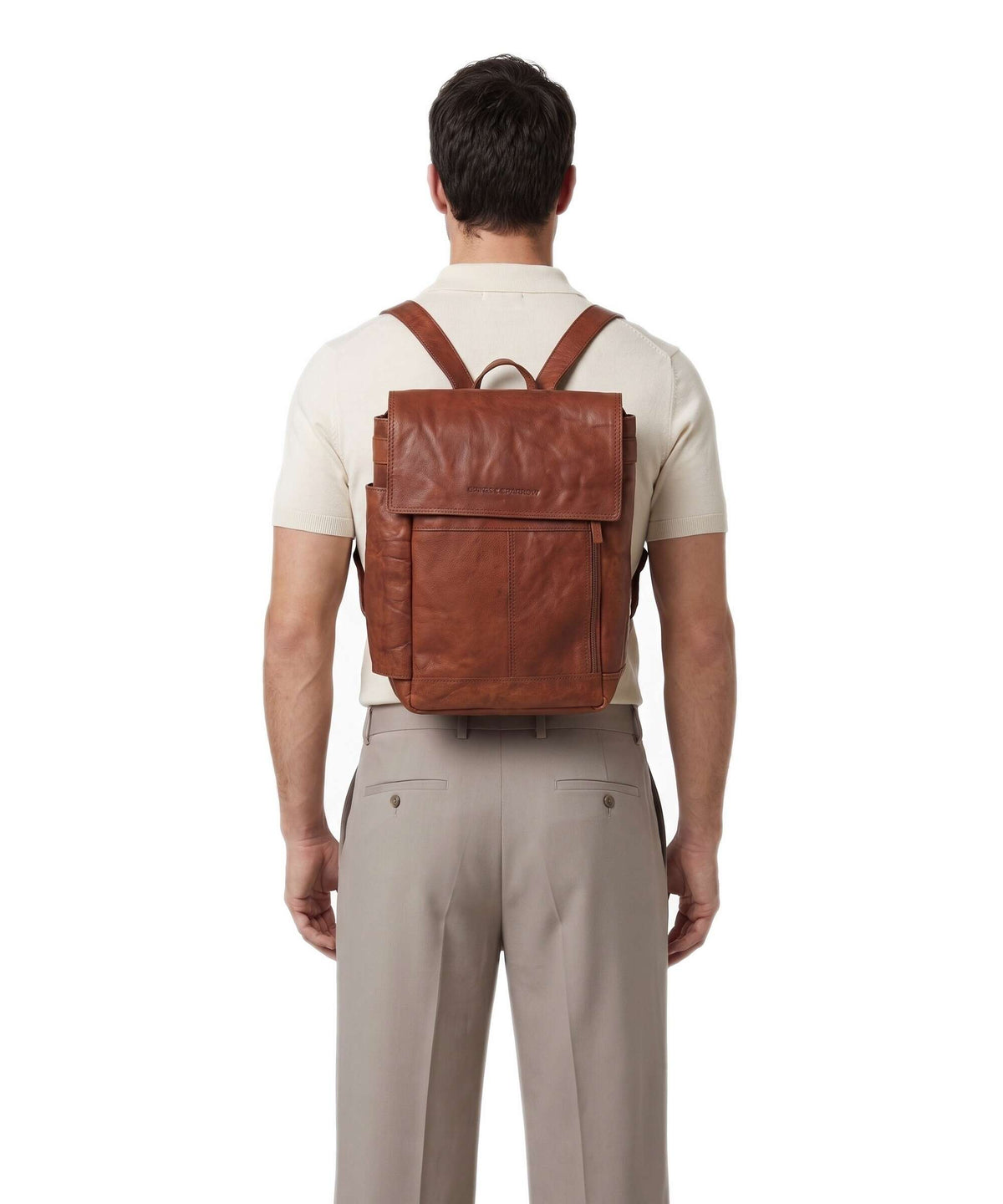 Spikes & Sparrow Bronco Winston Backpack brandy