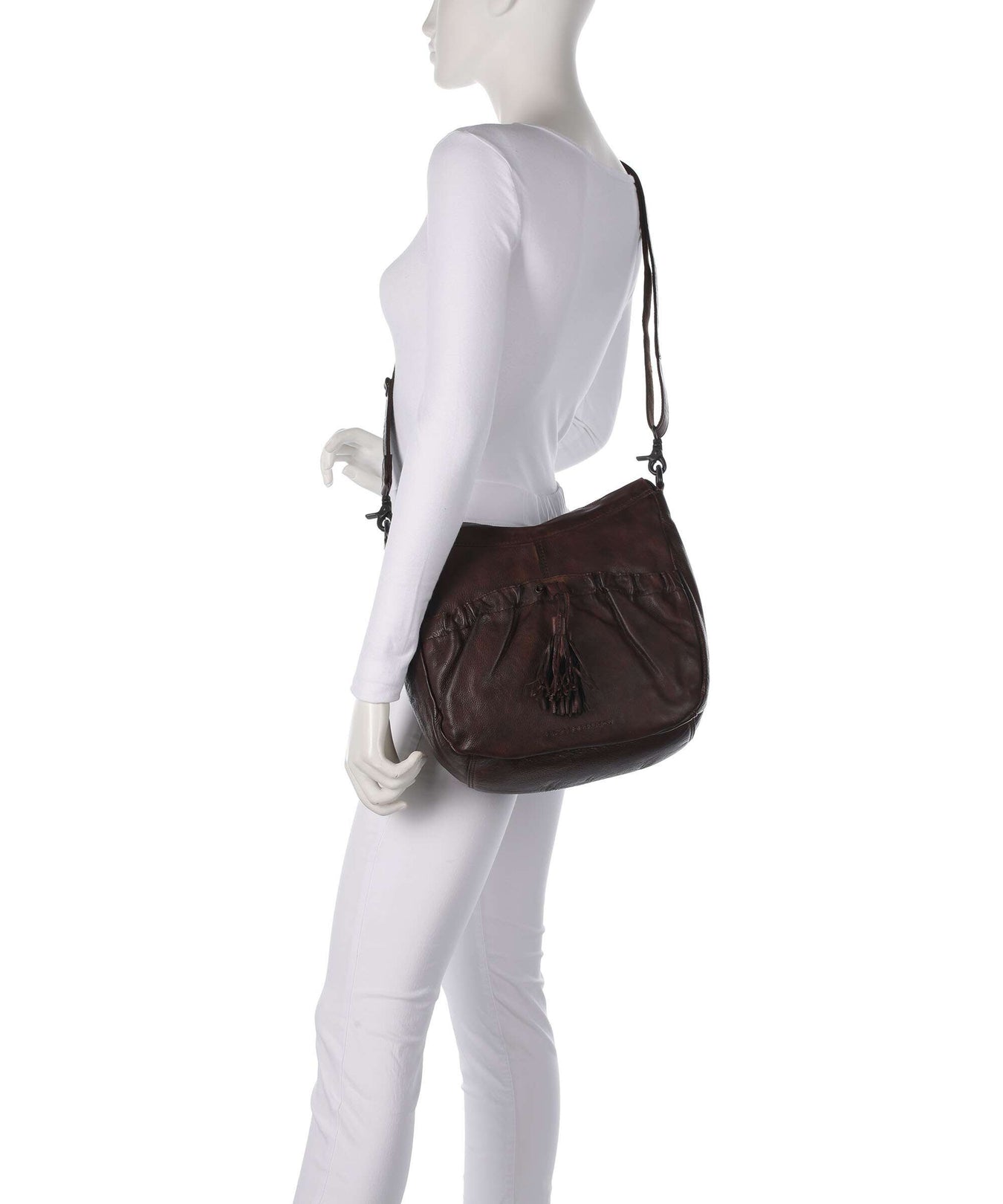 Spikes & Sparrow Apache Jinny Hobo bag dark brown