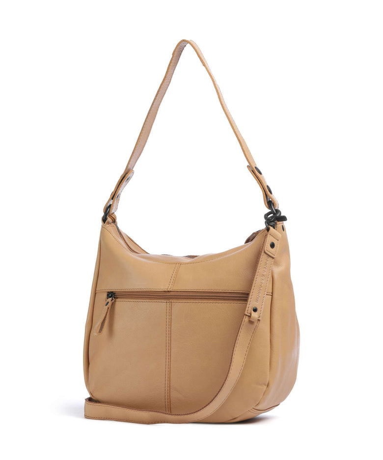 Spikes & Sparrow Suede Mix Natalia Hobo bag camel