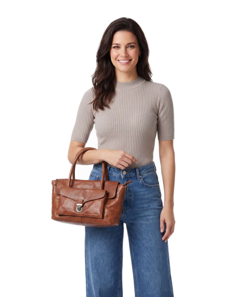Spikes & Sparrow Bronco Hailey Handbag brandy