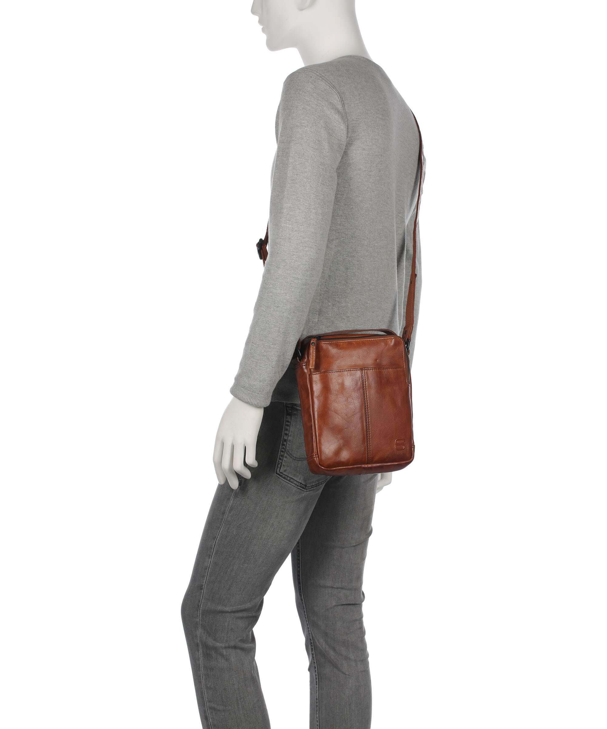 Spikes & Sparrow Apache Moses Crossbody bag brandy