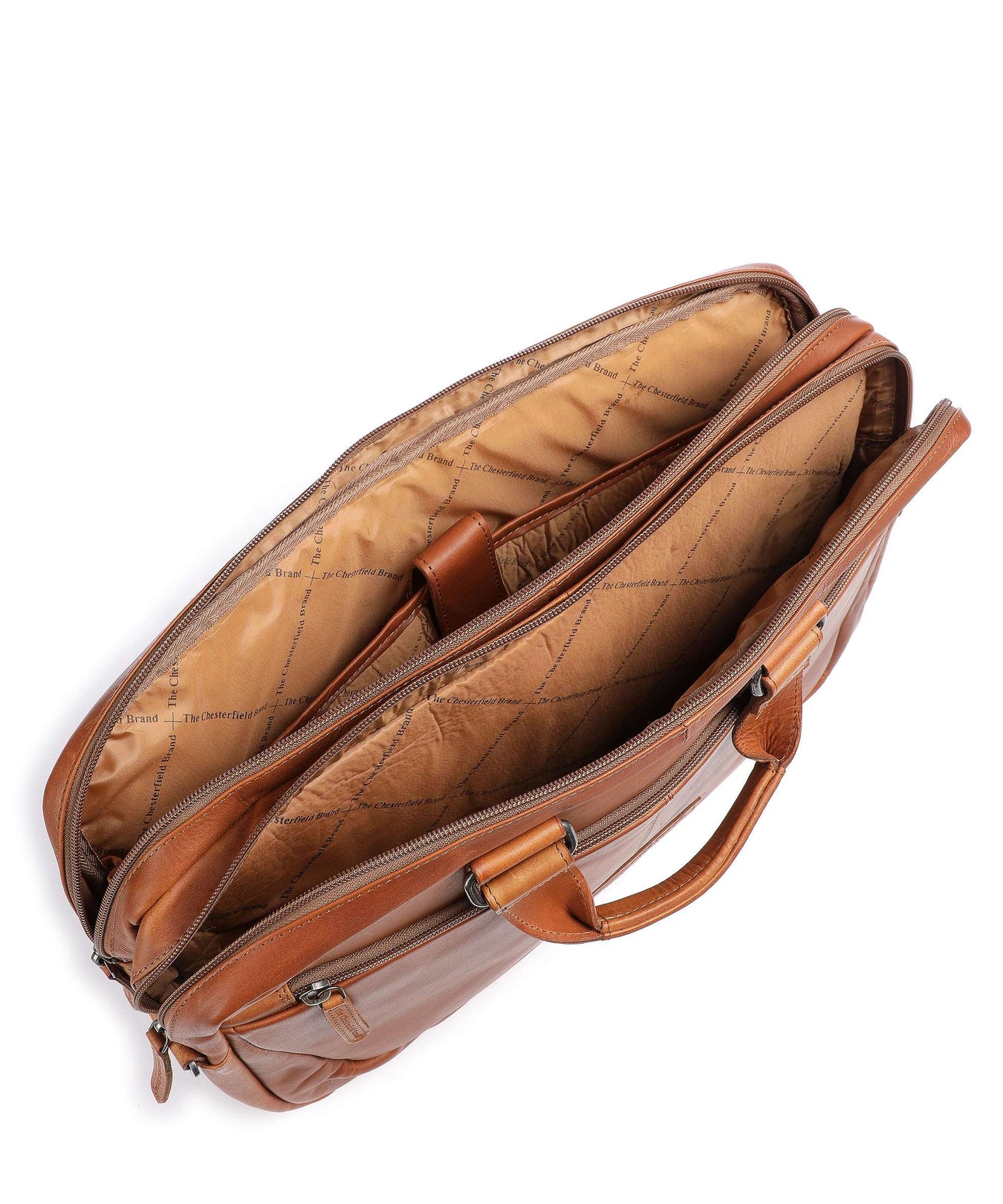 The Chesterfield Brand Seth Briefcase cognac