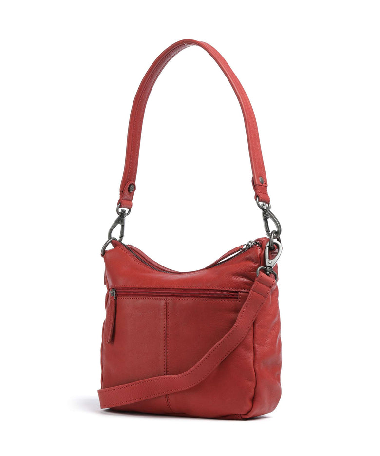 The Chesterfield Brand Washed Waxed Cow Caroline Shoulder bag red