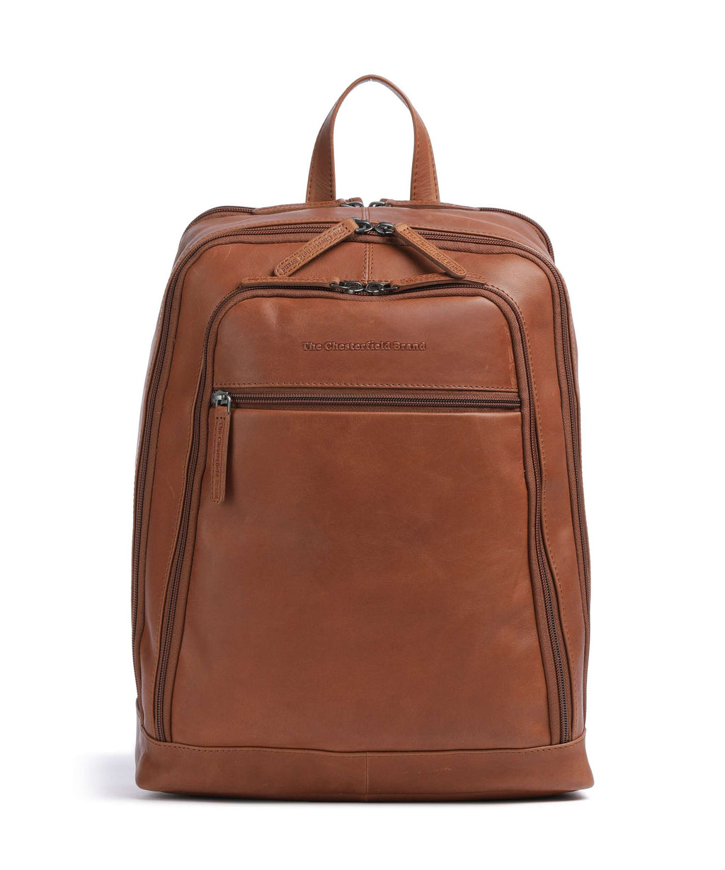 The Chesterfield Brand Wax Pull Up Cow Detroit Backpack cognac