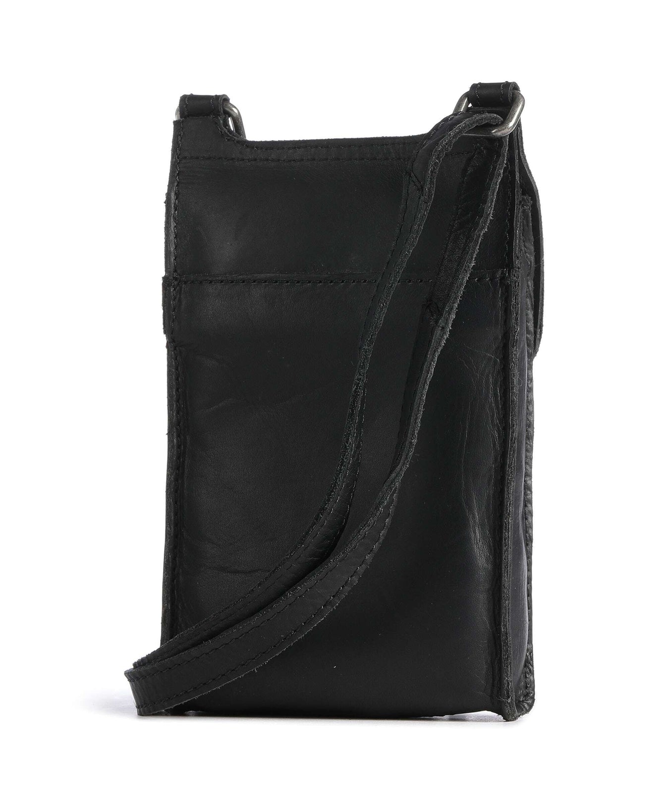 The Chesterfield Brand Cow Wax Pull Up Nebra Phone bag black