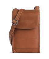 The Chesterfield Brand Cow Wax Pull Up Nebra Telefoon tasje cognac