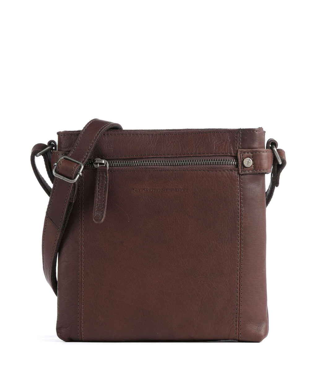 The Chesterfield Brand Cow Wax Pull Up Brandis Crossbody bag brown