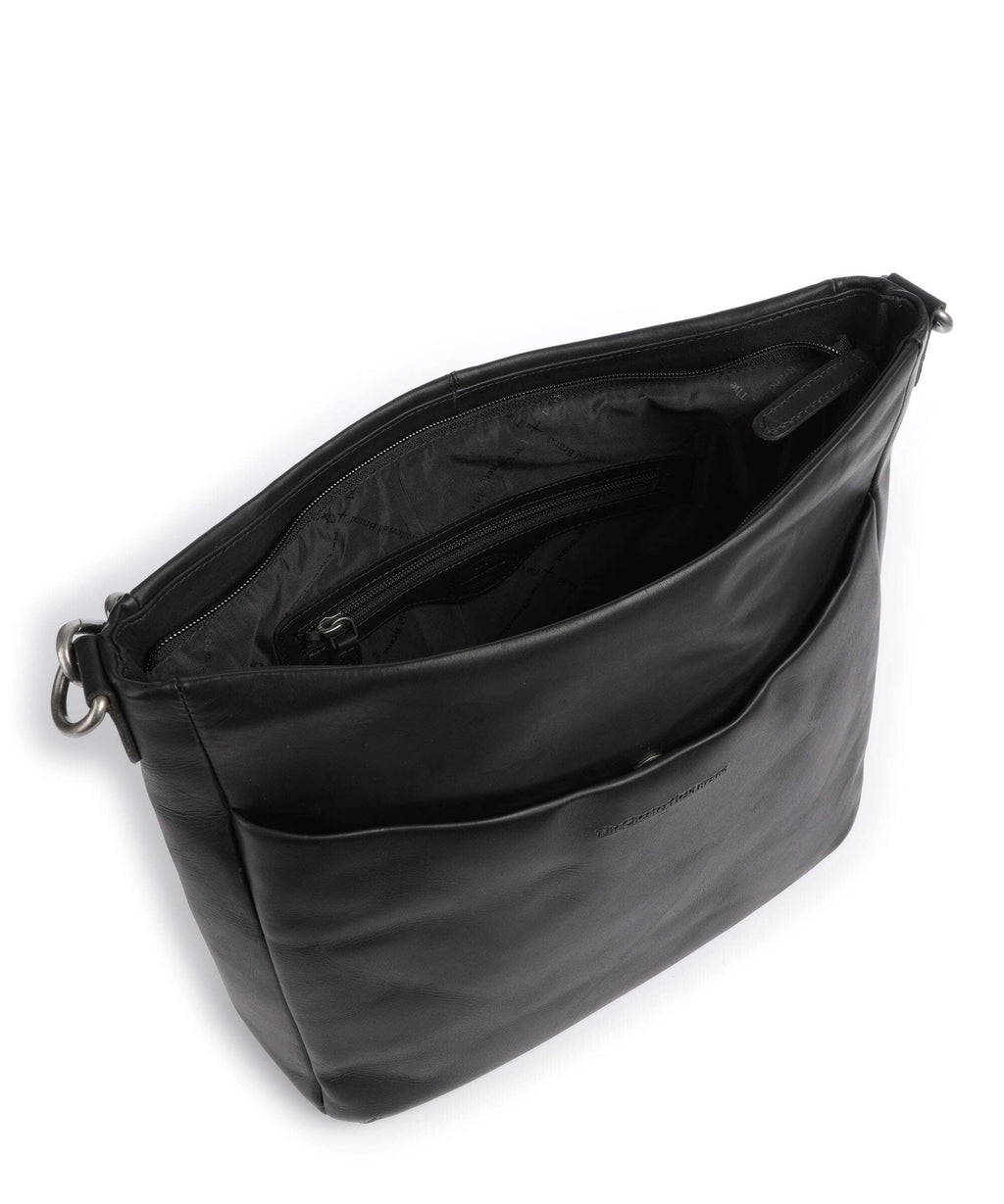 The Chesterfield Brand Wax Pull Up Cow Regina Hobo bag black