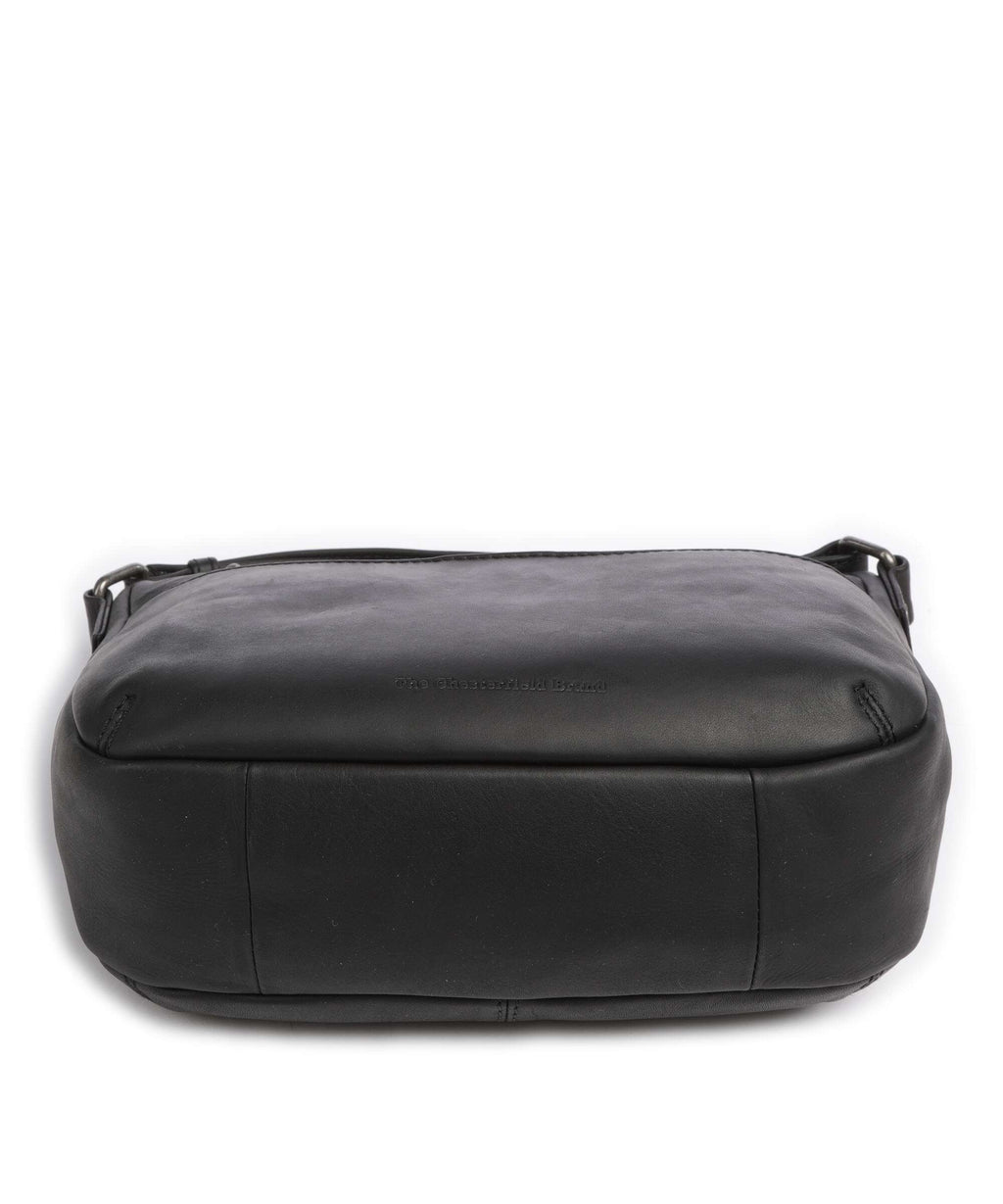 The Chesterfield Brand Cow Wax Pull Up Henderson Crossbody bag black