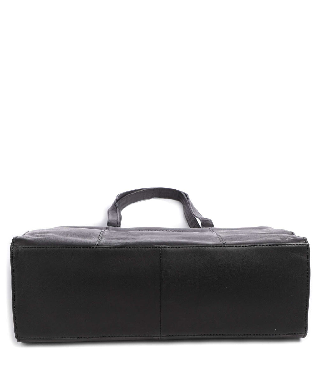 The Chesterfield Brand Cow Wax Pull Up Fidenza Tote bag black