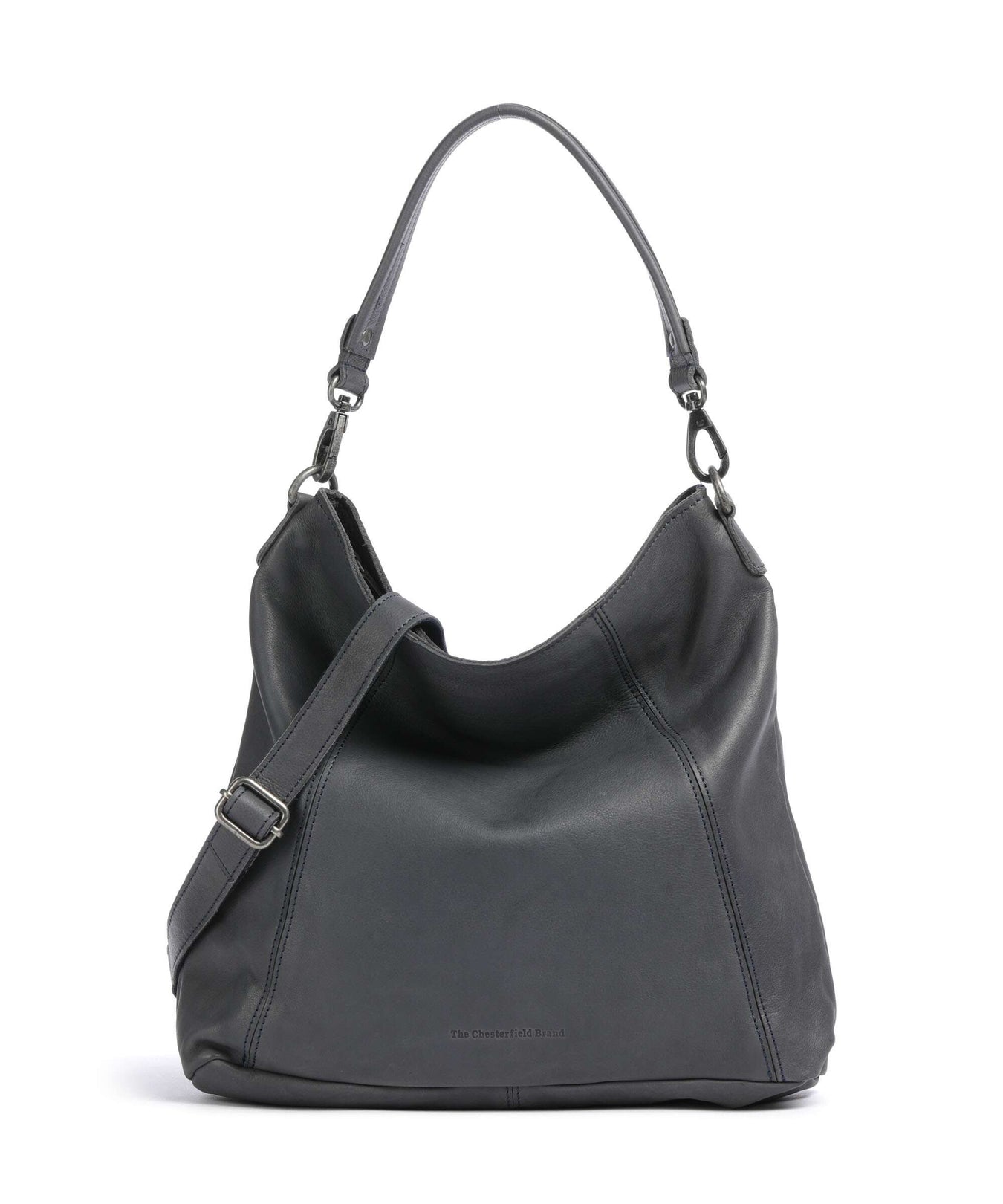 The Chesterfield Brand Washed Waxed Cow Sintra Hobo bag navy