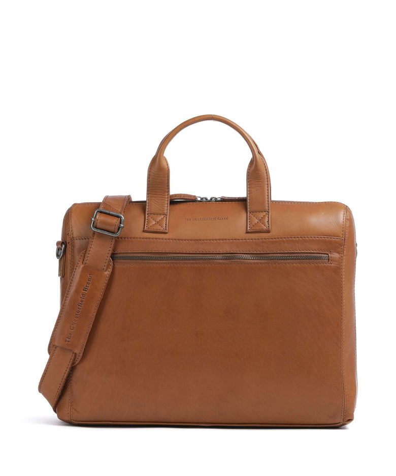The Chesterfield Brand Levanto Briefcase cognac