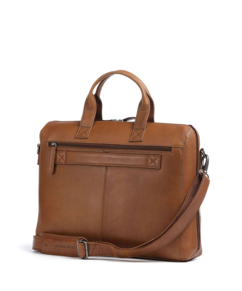 The Chesterfield Brand Levanto Briefcase cognac