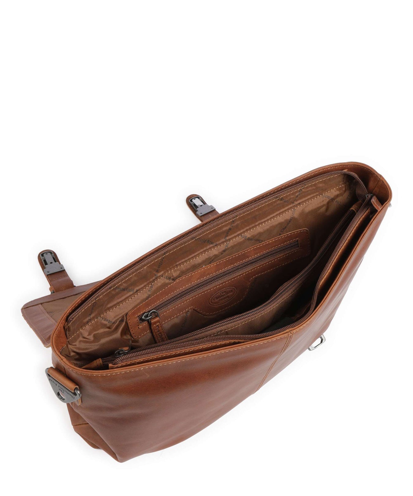 The Chesterfield Brand Veneto Briefcase cognac