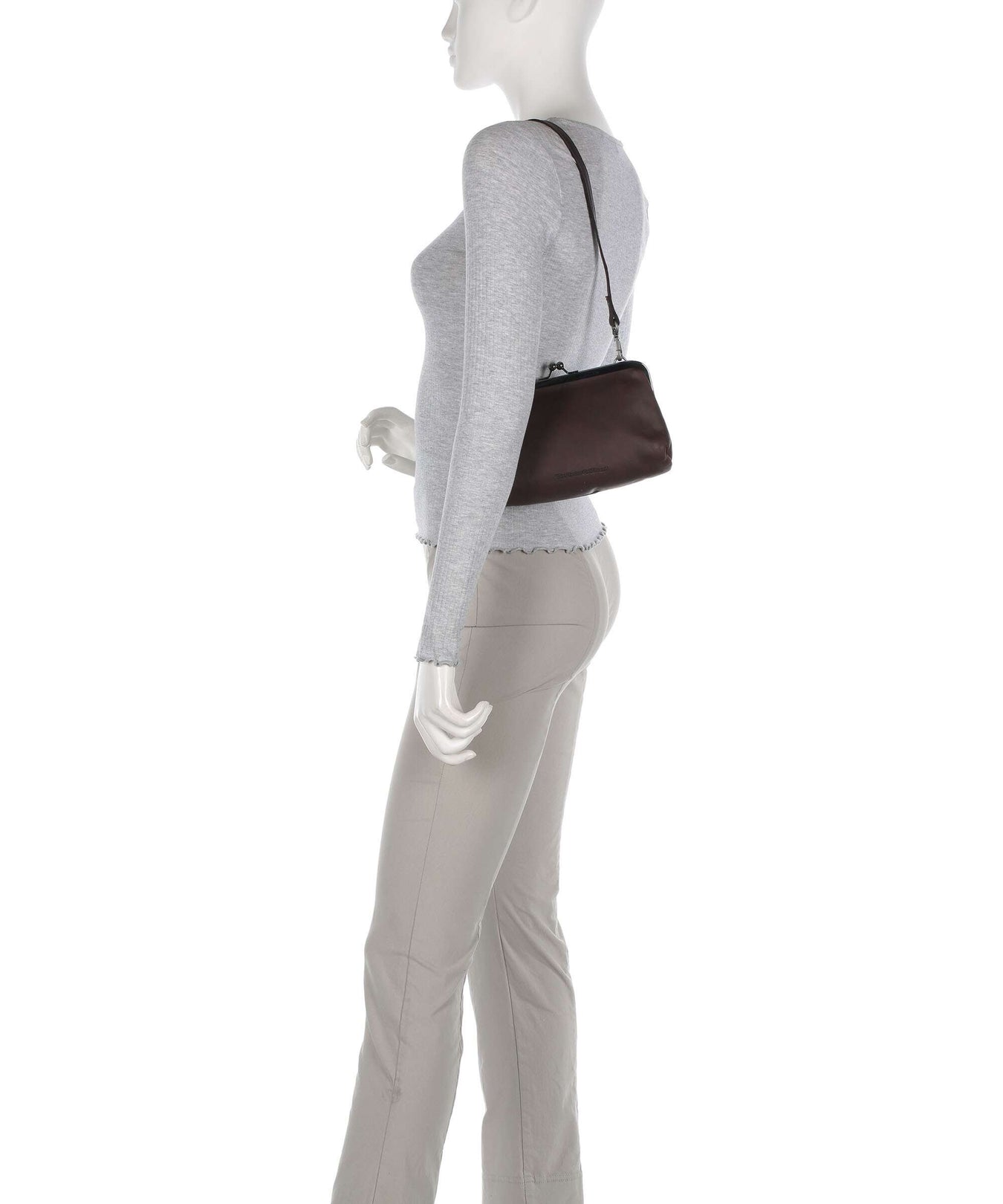 The Chesterfield Brand Cow Wax Pull Up Andrade Shoulder bag brown