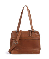 The Chesterfield Brand Cow Wax Pull Up Belgrado Schoudertas cognac