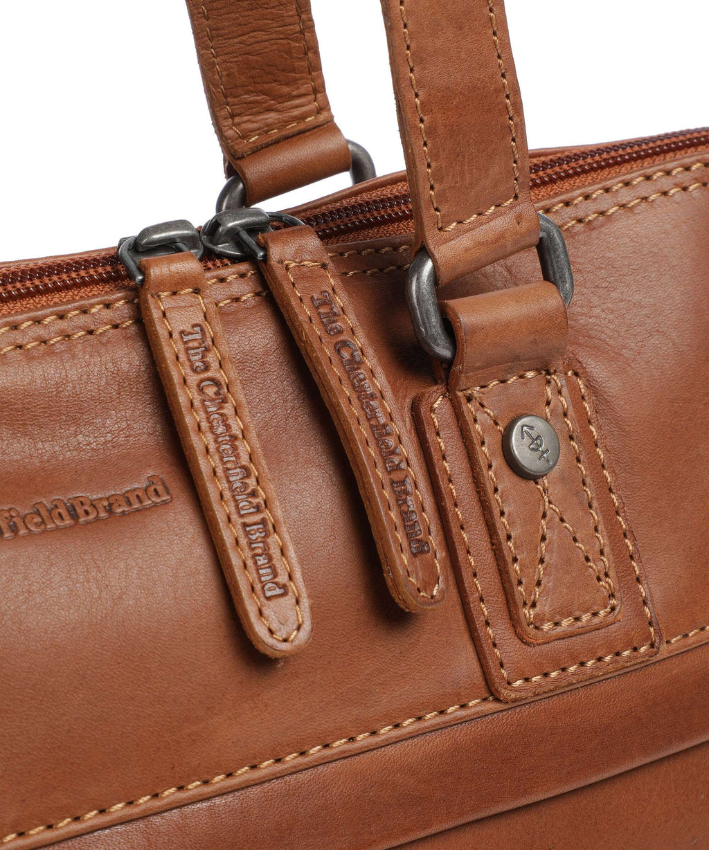 The Chesterfield Brand Wax Pull Up Cow Branson Shoulder bag cognac