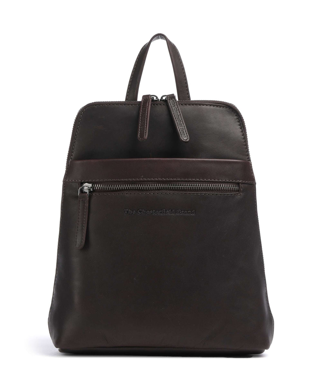 The Chesterfield Brand Cow Wax Pull Up Linford Backpack brown