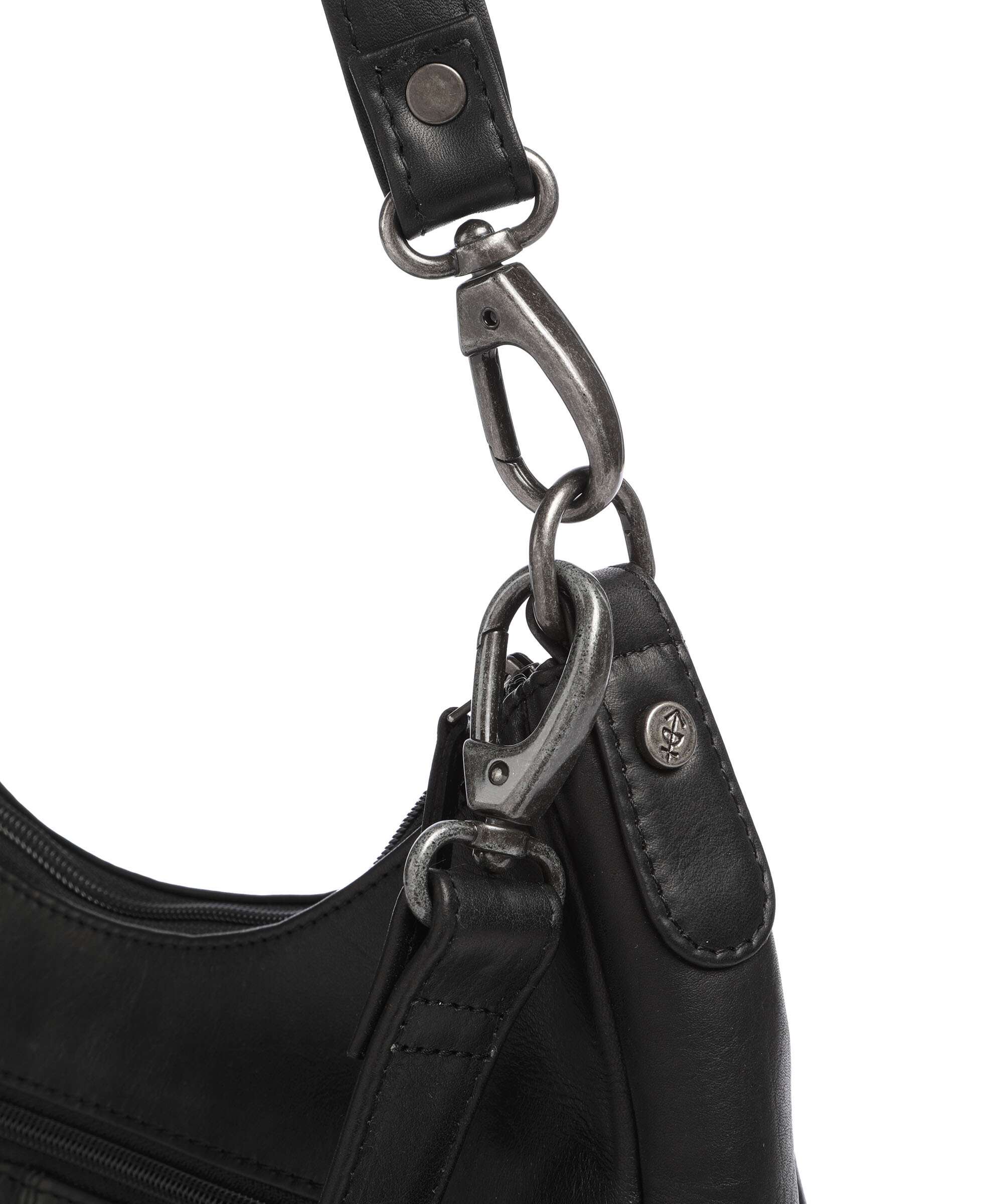 The Chesterfield Brand Cow Wax Pull Up Alexandria Shoulder bag black