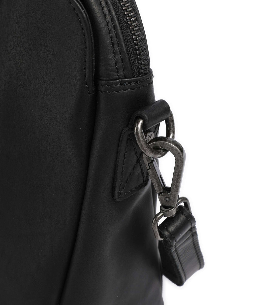 The Chesterfield Brand Wax Pull Up Cow Pretoria Shoulder bag black