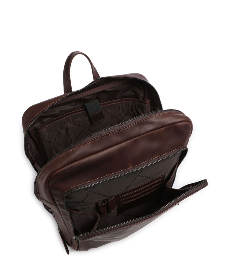 The Chesterfield Brand Cow Wax Pull Up Jasper Backpack brown